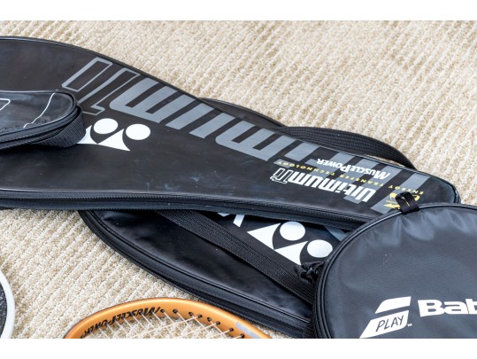 Assembled Collection Of Racket Sports Paddles