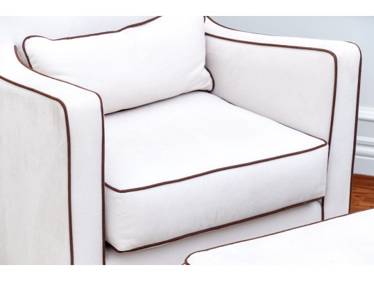 Monte Upholstered Glider Chair And Ottoman