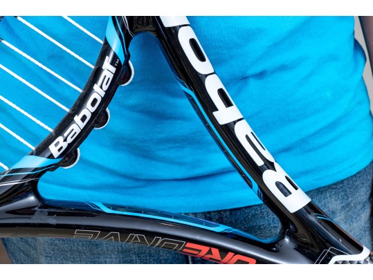 Oversized Babolat Aeropro Drive Tennis Racket In Blue