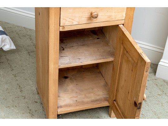 Rustic Pine Nightstand