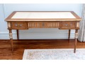 Stunning Lillian August Louis XVI Style Leather Top Writing Desk