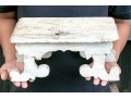 Antique Painted Carved Step Stool