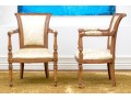 Pair Of Italianate Neoclassical Style Fauteuils