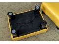Vibrant Pair Of Yellow Upholstered Foot Stools