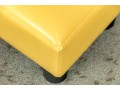 Vibrant Pair Of Yellow Upholstered Foot Stools