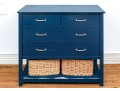 Pottery Barn Kids Camp Dresser With Two Woven Storage Baskets