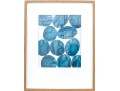 Decorative Print Of Abstract Blue Bubbles