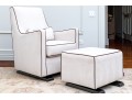 Monte Upholstered Glider Chair And Ottoman