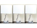 Set Of Three Of Intertek Chrome Finished Table Lamps