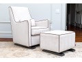 Monte Upholstered Glider Chair And Ottoman