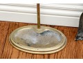 Semi-Antique Brass Fireplace Tools On Stand