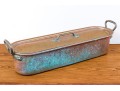 Antique Copper And Brass Lidded Fish Boiler