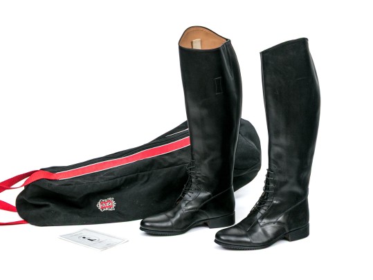E. Vogel, NY, Pair Of Custom Black Leather Boots, Please See Sizing Note