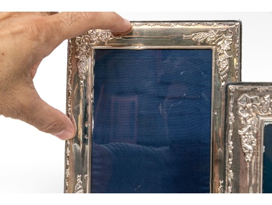 Collection Of Four Sterling Silver Mounted Picture Frames