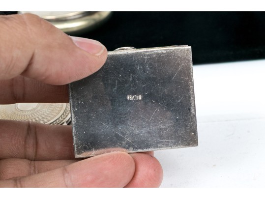 Collection Of Six Pillboxes, Including Two English Sterling And One French 800 Silver