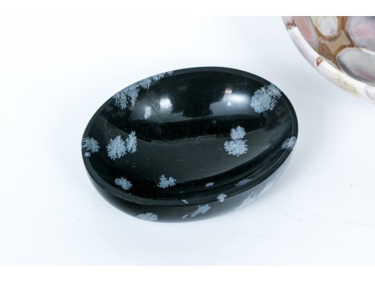 Collection Of Five Stone Bowls And Coasters, Plus Two Assembled Stone Bowls