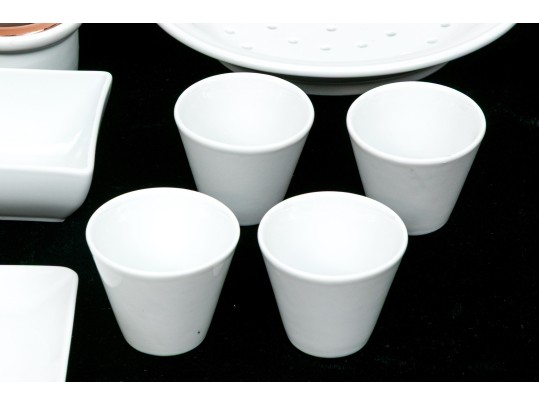 Collection Of Fifteen French, Porcelaine Apilco Ceramics