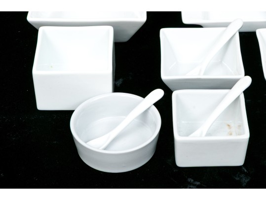 Assembled Collection Of Classic White Porcelain Dining & Serving Wares