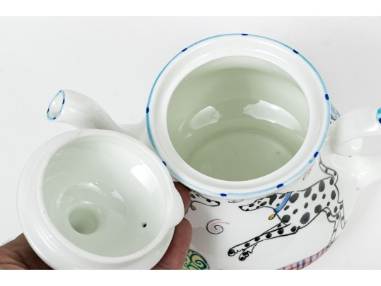 Sonia Spencer For Frank Mcintosh Hand-painted Bone China Teaset