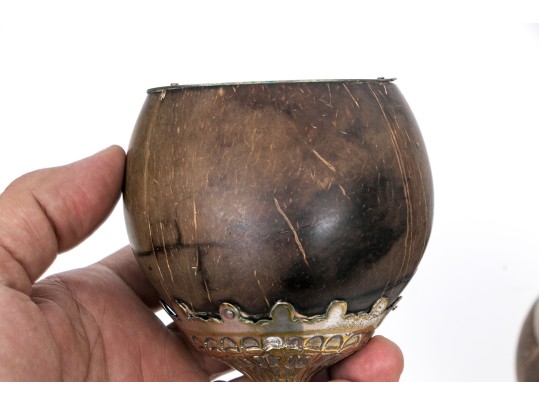 Assembled Collection Of Four.Coconut Goblets