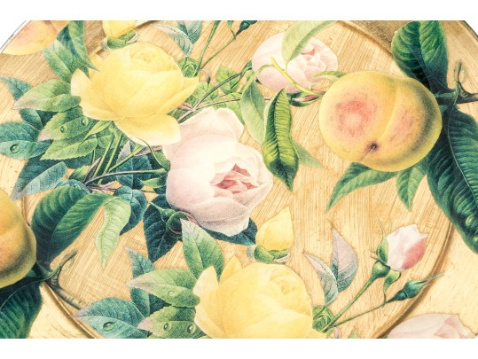 Set Of Five Scott Potter Decoupage Glass Plates