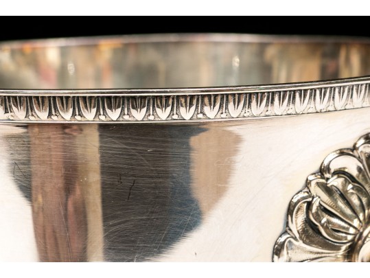 Pair Of Quality Silver Plated Ice Coolers With Loose Ring Handles