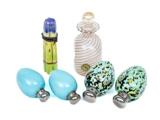 Group Of Five Vintage Perfumes And A Limoges Box