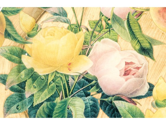 Set Of Five Scott Potter Decoupage Glass Plates