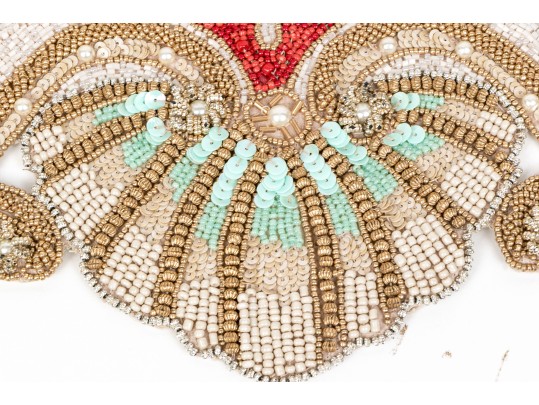 Set Of Four Kim Seybert Exceptional Beaded Placemats