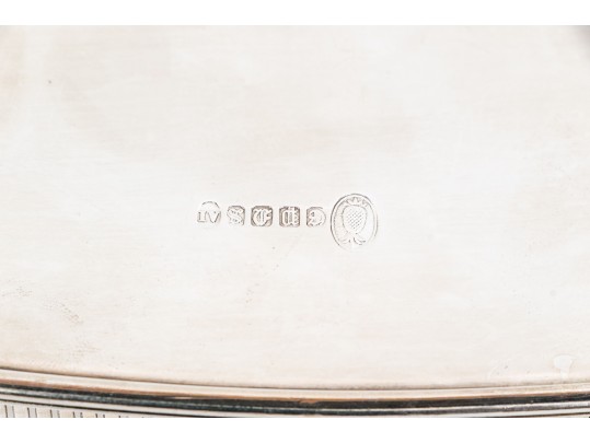 Quality Antique English Silverplate Oval Tray