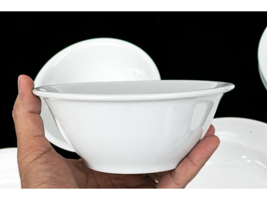 Assembled Collection Of Eighteen Classic White Porcelain Dining And Serving Wares