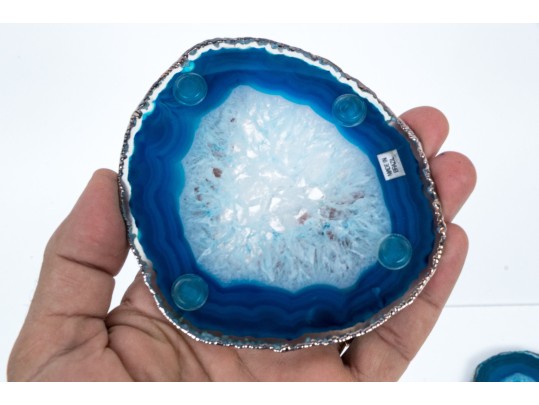 Collection Of Five Stone Bowls And Coasters, Plus Two Assembled Stone Bowls