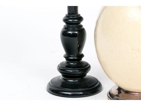 Pair Of Ostrich Eggs For Display