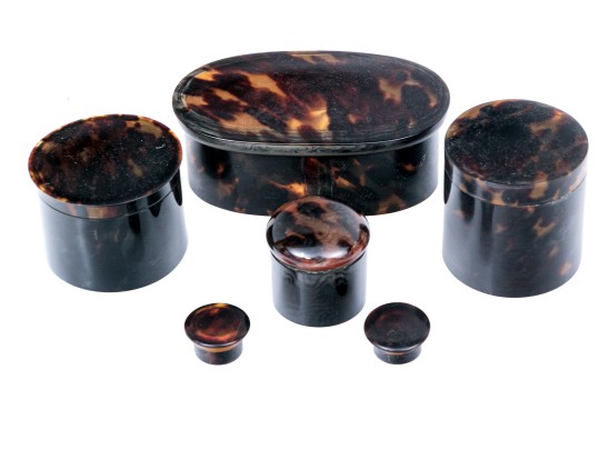 Collection Of Six Tortoise Boxes