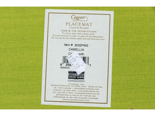 Set Of 7 Vintage Caspari Camellia Chatsworth Place Mats