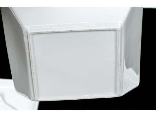 Assembled Collection Of Classic White Ceramic Serving Wares