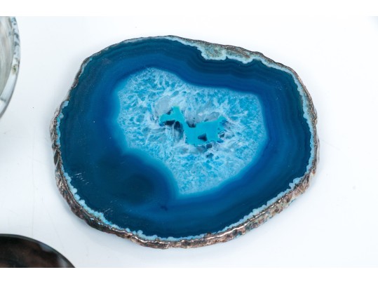 Collection Of Five Stone Bowls And Coasters, Plus Two Assembled Stone Bowls