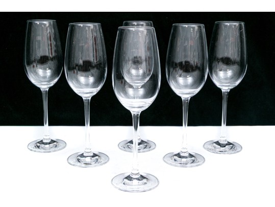 Set Of Six Reidel Stemmed Goblets