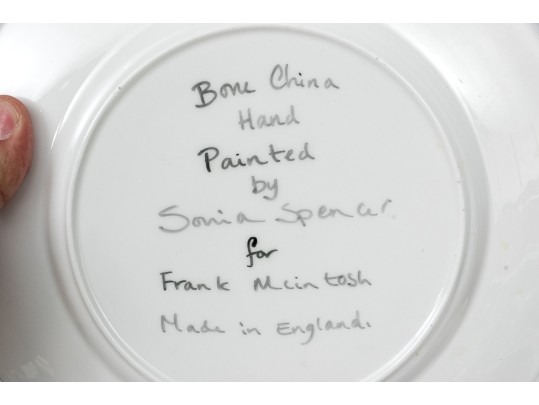 Sonia Spencer For Frank Mcintosh Hand-painted Bone China Teaset