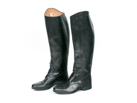 E. Vogel, NY, Pair Of Custom Black Leather Boots, Please See Sizing Note