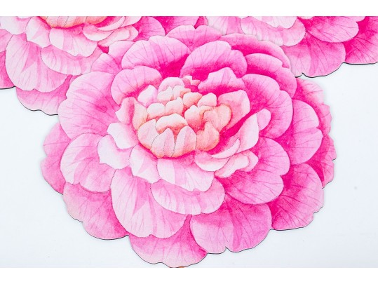 Set Of 7 Vintage Caspari Camellia Chatsworth Place Mats