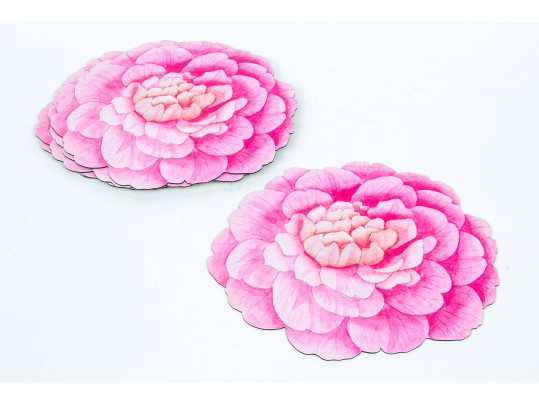 Set Of 7 Vintage Caspari Camellia Chatsworth Place Mats