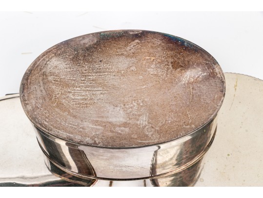 Three Fine Silver Plated Lidded Boxes