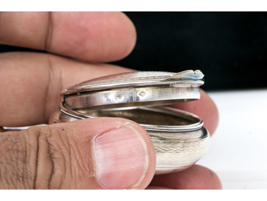 Collection Of Six Pillboxes, Including Two English Sterling And One French 800 Silver