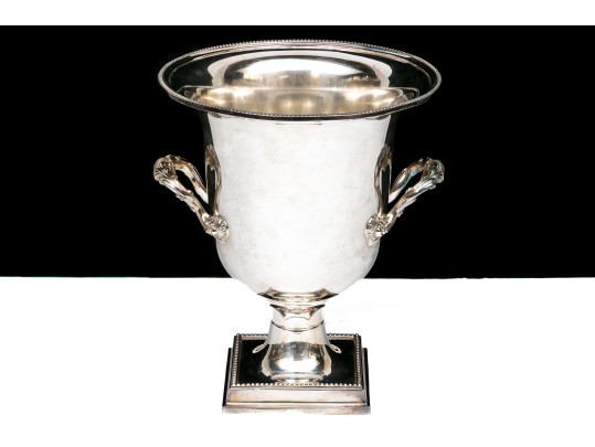 A Fine American, Gorham Silver Plated Twin Handled Champagne Cooler