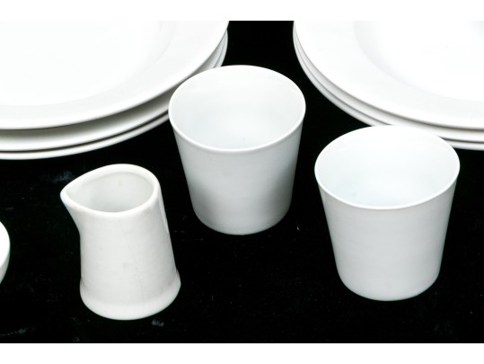Assembled Collection Of Eighteen Classic White Porcelain Dining And Serving Wares