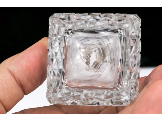 Collection Of Five Large Cut Crystal And Silverplate Shakers