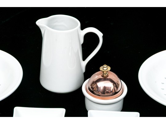 Collection Of Fifteen French, Porcelaine Apilco Ceramics