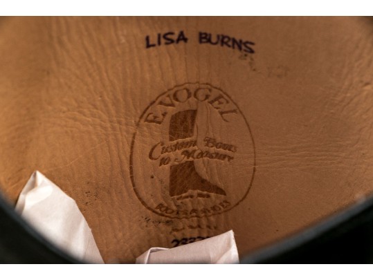 E. Vogel, NY, Pair Of Custom Black Leather Boots, Please See Sizing Note