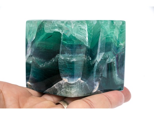 Natural Fluorite Block Paperweight 